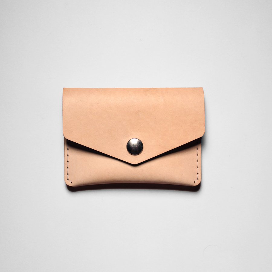 Single Snap Wallet - Vegetable Tan